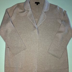 J.Crew sweater blazer, Heather pink, medium